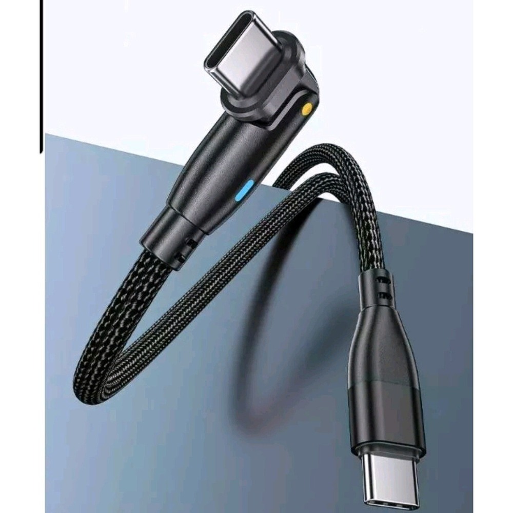 180°‎ USB-C to USB-C Fast Charge PD 60W Cable• Samsung Galaxy Phone~6.6 ft~NEW